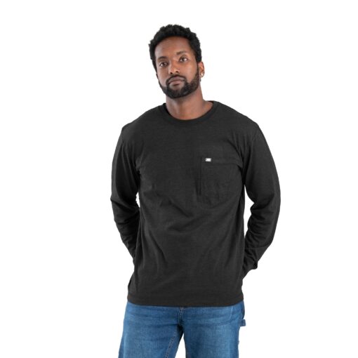 , Berne Men WorkVent Performance Long Sleeve Pocket Tee